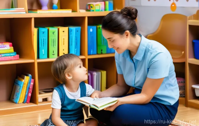 유아교육지도사로서의 직장 내 윤리적 문제 해결법 - **Prompt:** A vivid image capturing two children, a boy and a girl around 6 years old, learning to r...