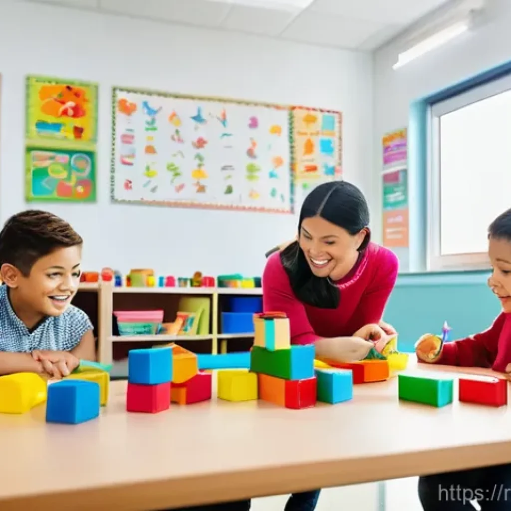 유아교육지도사 자격증 시험과 직무 연결점 - **A vibrant kindergarten classroom scene illustrating the blend of theory and practice.** A diverse ...