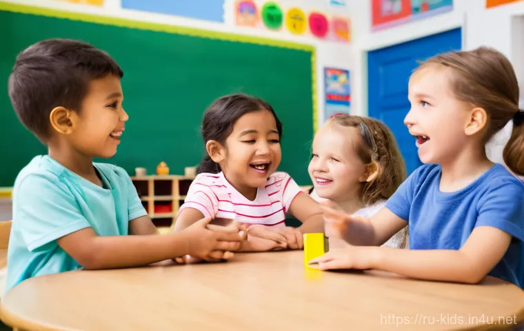 유아교육지도사 자격증 시험과 직무 연결점 - **A vibrant kindergarten classroom scene illustrating the blend of theory and practice.** A diverse ...
