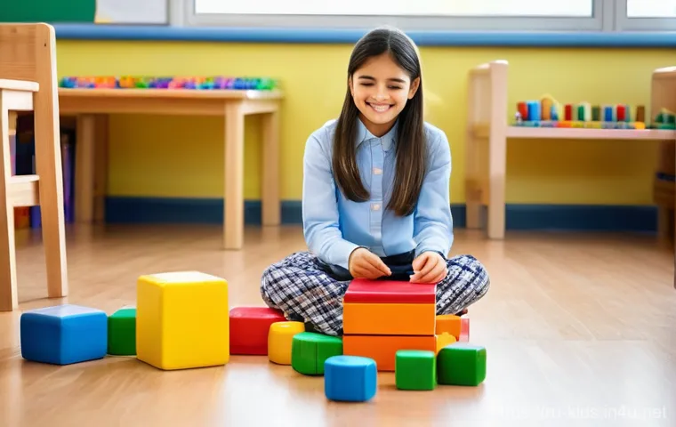 유아교육지도사로서 이직 후 첫 직무 적응법 - **Prompt:** A warm and inviting scene inside a vibrant kindergarten classroom. A young, empathetic f...