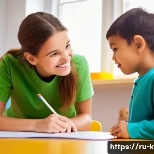 Home 33 유아교육지도사 실습 중 겪은 어려움과 해결책 - **Prompt: The Inquisitive Classroom Moment**
A bright and warm kindergarten classroom scene. A k...