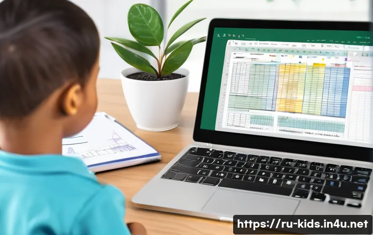 유아교육지도사로서의 데이터 관리 팁 - A cozy and modern digital workspace showing a kindergarten teacher organizing digital archives on a ...