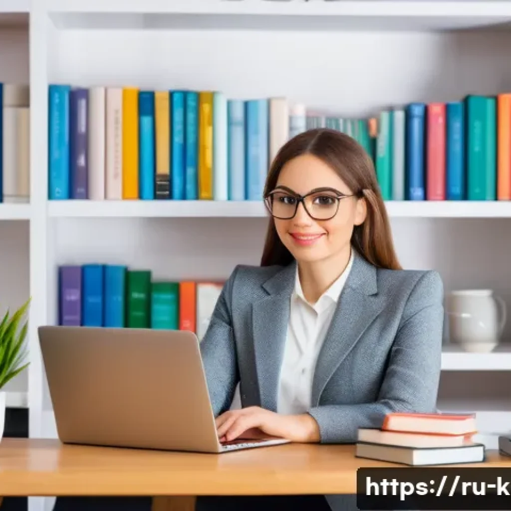 유아교육지도사 경력 중단 후 재취업 성공 사례 - A professional female preschool educator attending a modern online course on a laptop at home, surro...