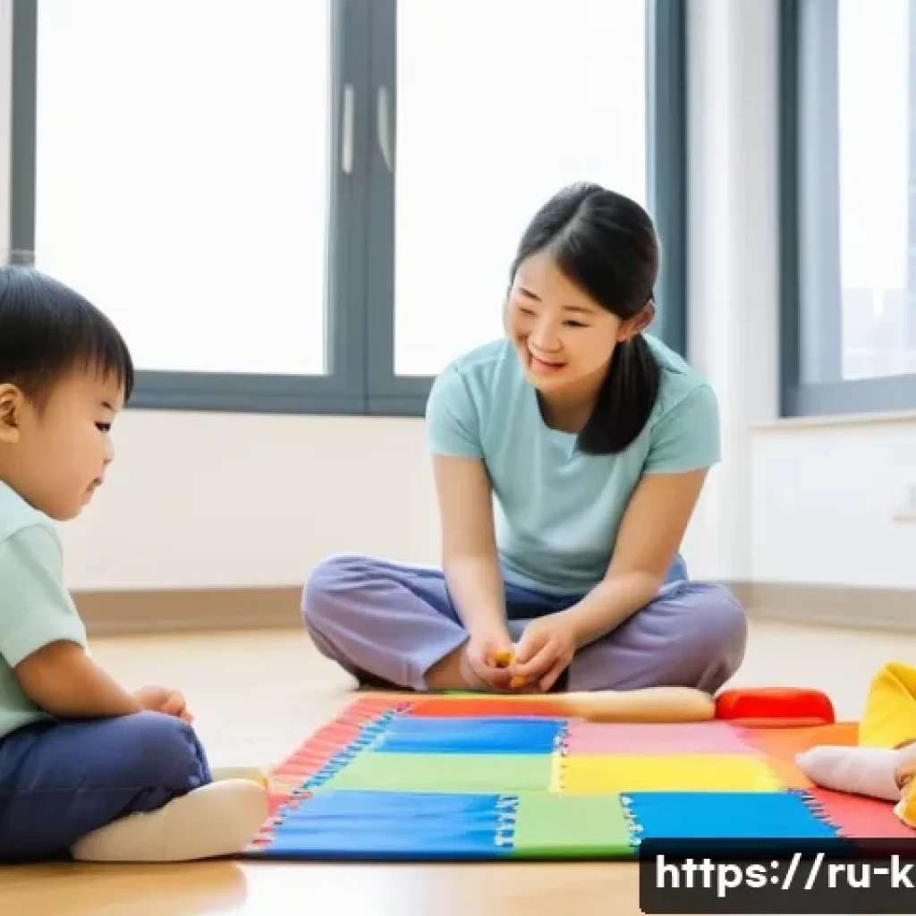 유아교육지도사로서 필요한 윤리 의식 - A warm and inviting early childhood classroom scene showing a diverse group of toddlers wearing colo...